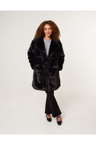 Faux Fur Long Coat