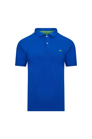 Raging Bull Mens Classic Organic Polo Shirt - Cobalt Blue