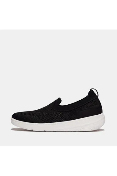 Women's Fit Flop Super-Q Knit Slip-Ons in Black
