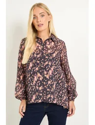 Petite High Low Hem Longline Shirt - 1
