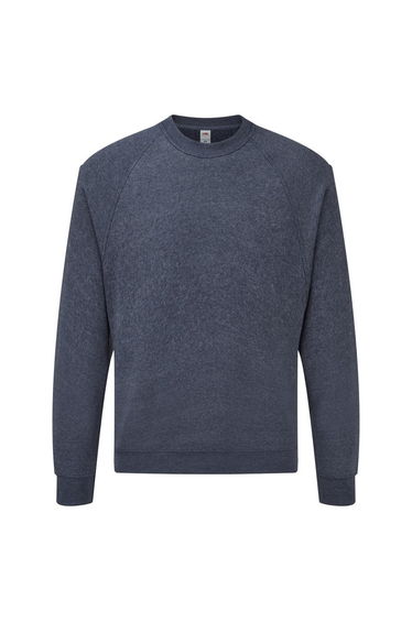 Fruit Of The Loom Mens Raglan Sleeve Belcoro® Sweatshirt - Heather Navy