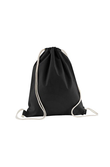 Westford Mill Organic Cotton Drawstring Bag - Black