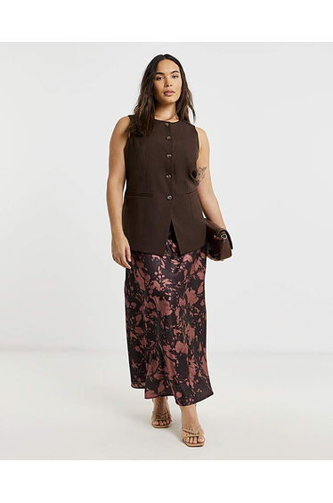 Satin Maxi Skirt
