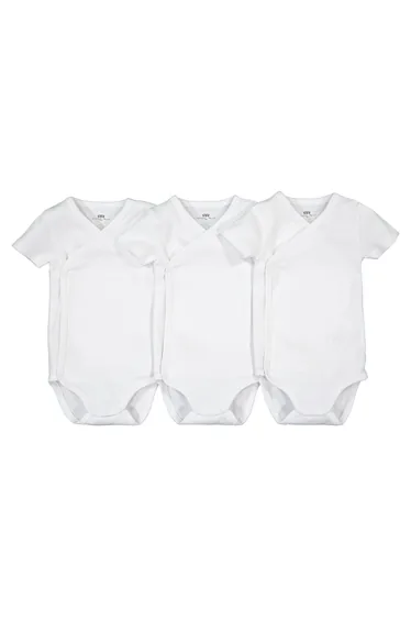 Pack of 3 Bodysuits in Cotton