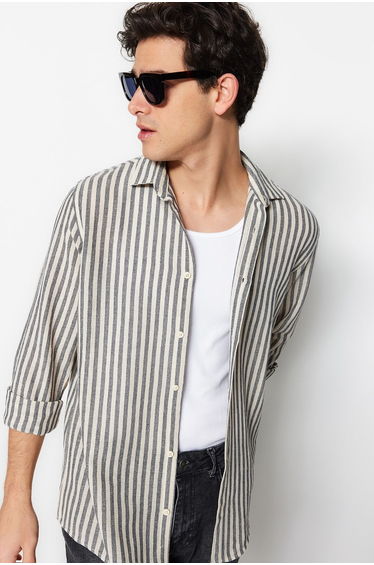 Shirt - Navy blue - Regular fit