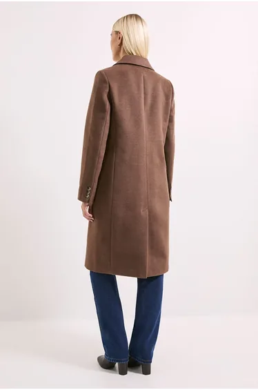 Tux Style Single Breasted Coat