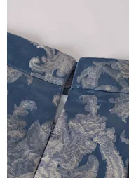 Vintage Damask Jacquard A-Line Maxi Skirt for Concerts & Theater Nights - 4