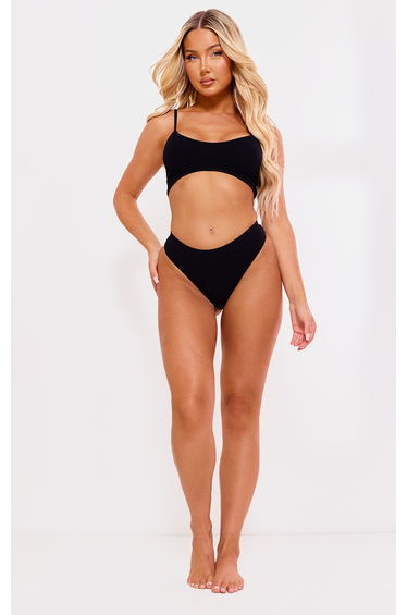 Black Pack Of 3 Seamless Thong