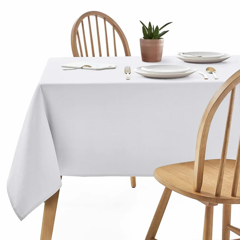 SCENARIO Stain Resistant Twill Cotton Tablecloth - 1