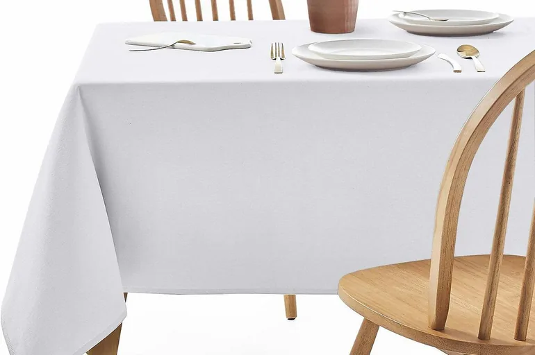 SCENARIO Stain Resistant Twill Cotton Tablecloth