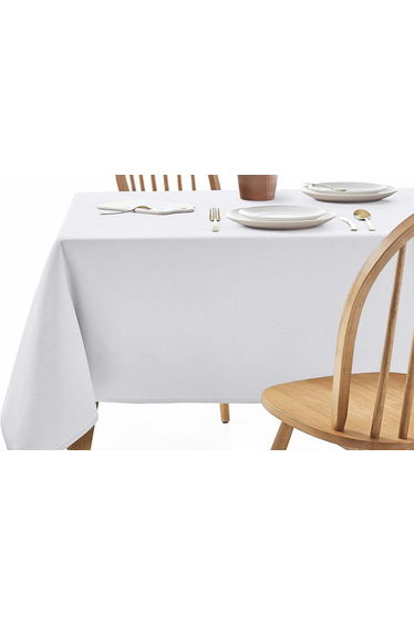 SCENARIO Stain Resistant Twill Cotton Tablecloth