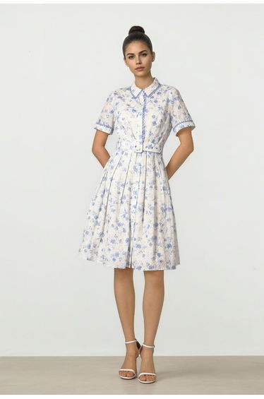 Embellished Jacquard Dress