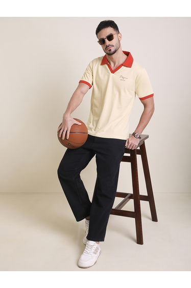 Men Relaxed Fit Printed Polo
