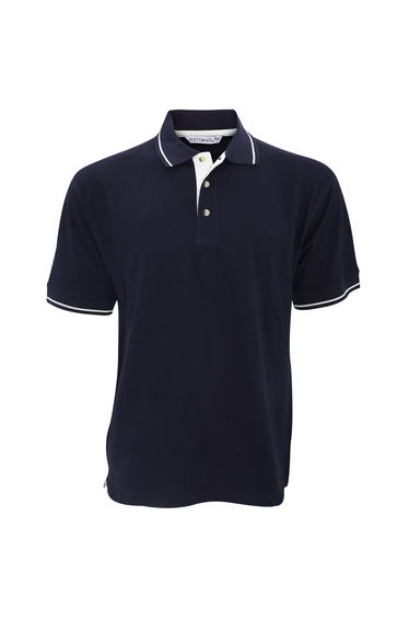 Kustom Kit Mens St. Mellion Mens Short Sleeve Polo Shirt - Navy/White
