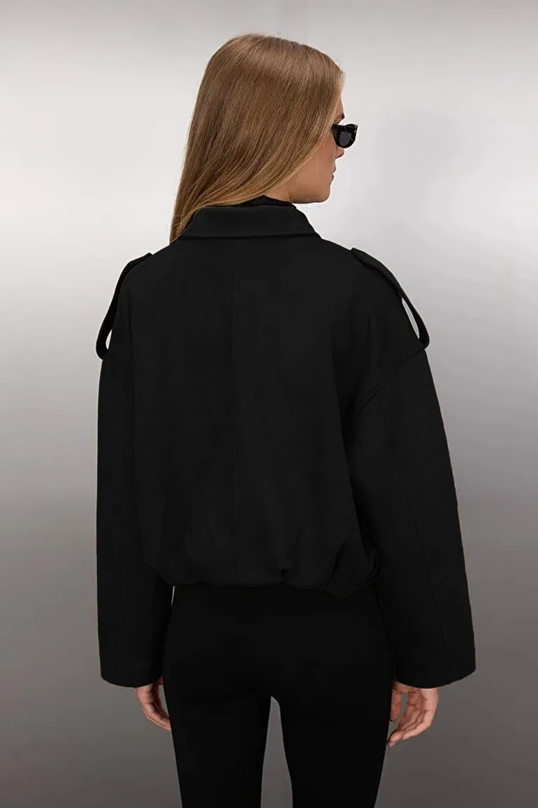 Black Oversized Coat - 3