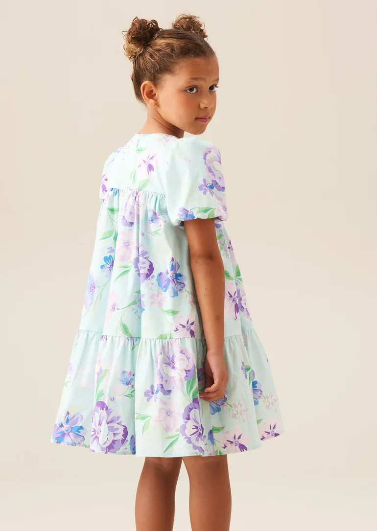 Lucia Puff Sleeve Bow Front Dress - 2