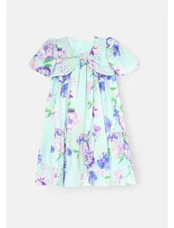 Lucia Puff Sleeve Bow Front Dress - 6