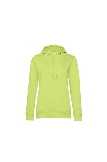 B&C Womens/Ladies Organic Hoodie - Lime Green
