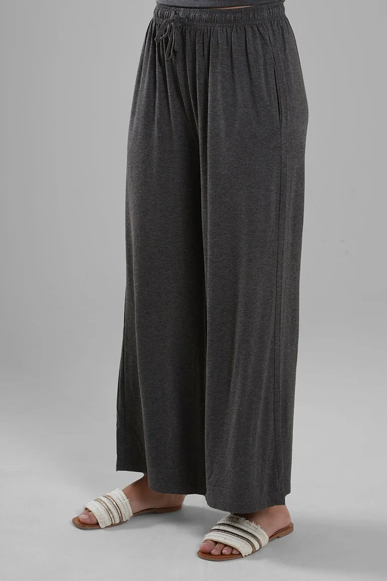 Women Wide Leg Lounge Pants - 2
