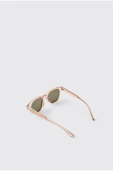 Brown Rim Rectangle Sunglasses - brown
