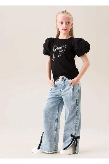 Aofie Black Bow Tee