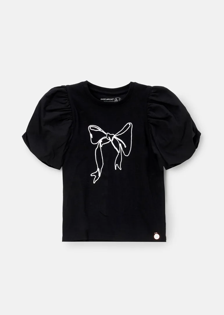 Aofie Black Bow Tee - 4
