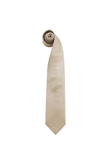 Premier Mens Fashion ”Colours” Work Clip On Tie (Pack of 2) - Khaki