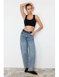 Black Strap Crop Ribbed Flexible Knitted Undershirt - 2