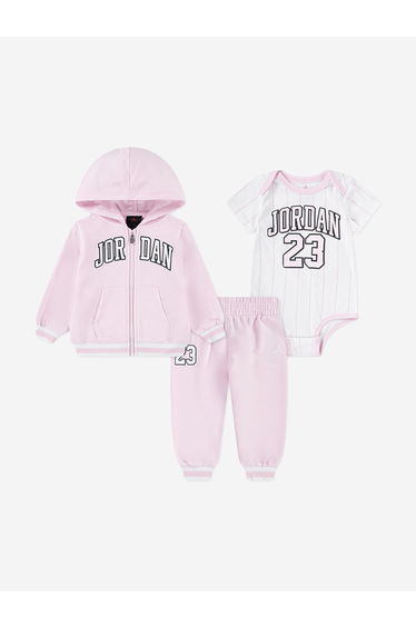 Jordan Baby Girls MJ 23 FZ Tracksuit Set in Pink