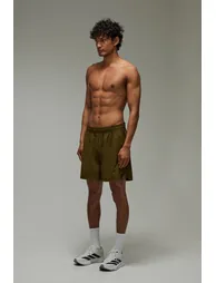 Common Pace Running Perforated 5inch Short - olive - 3