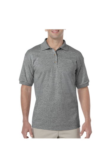 Gildan Mens DryBlend Polo Shirt - Graphite Heather