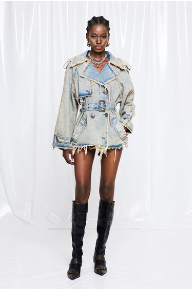 Friederike Fringe Denim Jacket