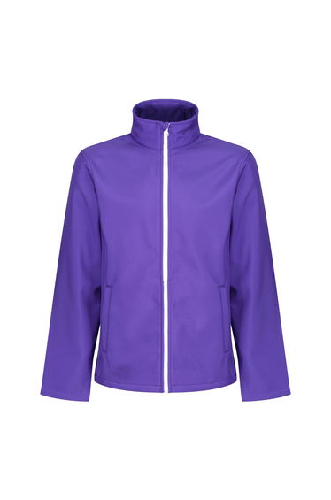 Regatta Standout Mens Ablaze Printable Soft Shell Jacket - Purple/Black