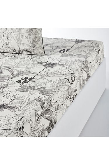 Palmeira Fitted Sheet in Cotton Percale