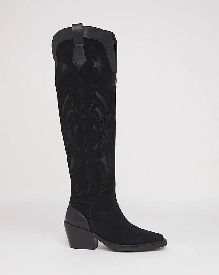 OTK Suede Western Boot Wide C - 3