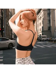 Cross Strap Backless Sports Bra - 2