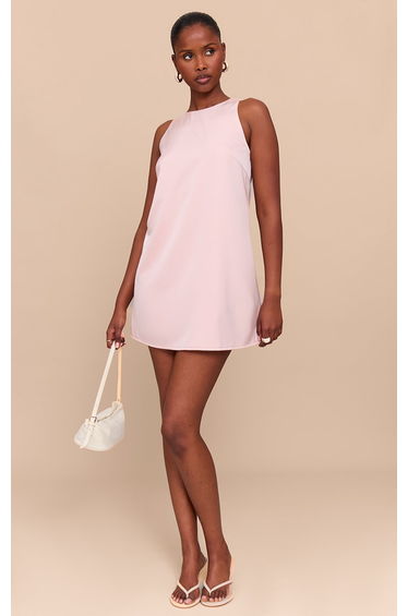 Blush Tailored Sleeveless Shift Dress