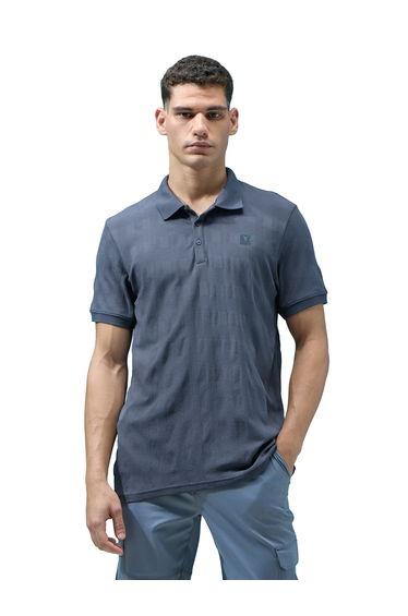 Men Jacquard Slim Fit Polo