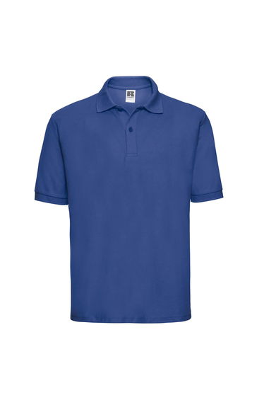 Russell Mens Polycotton Pique Polo Shirt - Bright Royal Blue