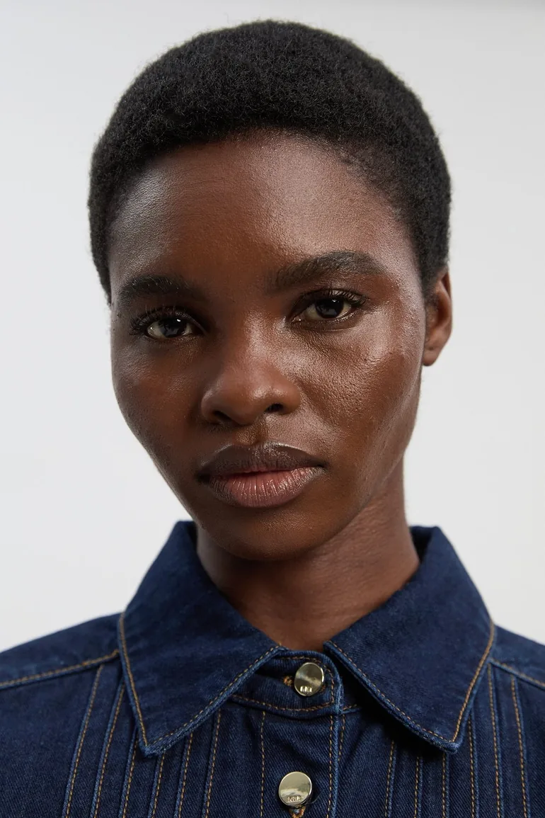 Denim Corset Stitch Detail Shirt - 2
