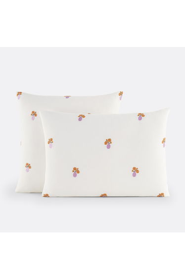 Vintage Cotton Embroidered Pillowcase, Ariette