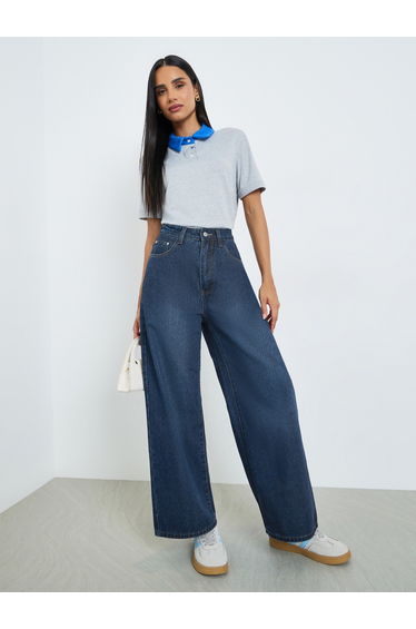 High Rise Wide Leg Jeans