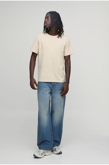 Basic Relaxed Fit Jeans - antique blue
