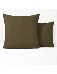 غطاء وسادة قطن أخضر