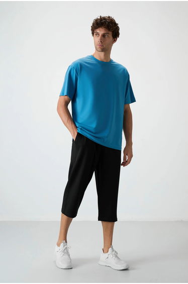 TOMMY Men's Mid-waist Wide-leg Capri Shorts