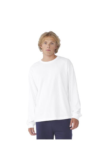 Bella + Canvas Adult Heavyweight Boxy Long-Sleeved T-Shirt - White