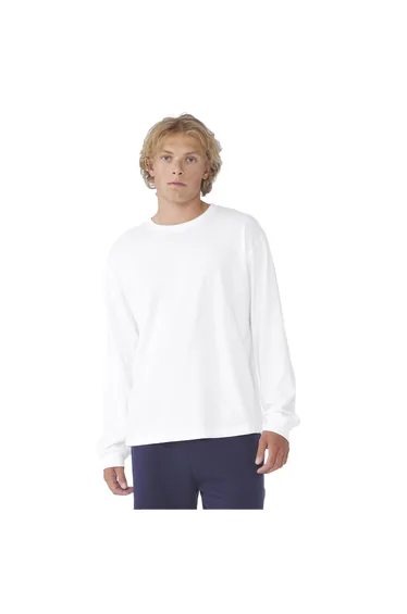 Bella + Canvas  Adult Heavyweight Boxy Long-Sleeved T-Shirt - White
