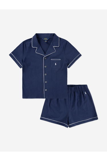 Girls Short Pyjamas Set in Navy
