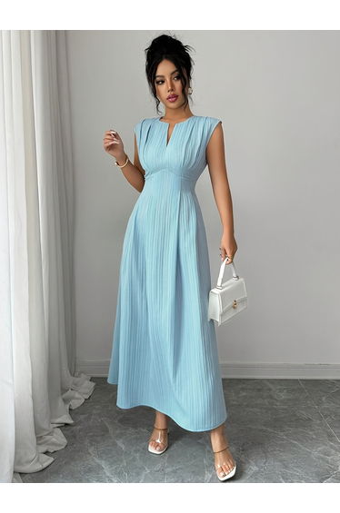 Women's solid color dress