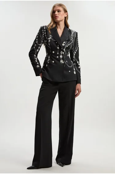 Archive Collection- Satin Tailored Kickflare Trouser